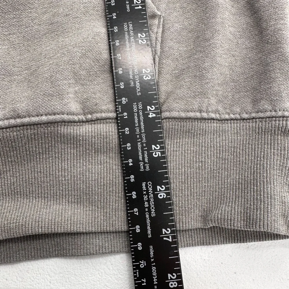 The North Face M‎ Grey Hoodie Camouflage Logo Print Never Stop Exploring Graphic